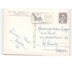 COMMERCY: le pont du canal et le vélodrome vue aérienne 10x15 - état