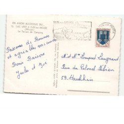 DUN-sur-MEUSE: lac vert, le terrain de camping vue aérienne 10x15 - état