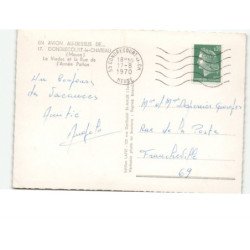 GONDRECOURT-le-CHATEAU: le viaduc et la rue de l'armée patton vue aérienne 10x15 - très bon état