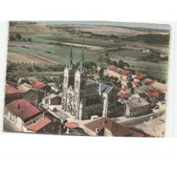 EUVILLE: l'église vue aérienne 10x15 - très bon état