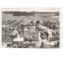 SIVRY-sur-MEUSE: l'église vue aérienne 10x15 - très bon état