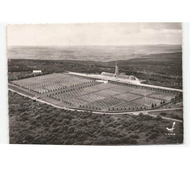 VERDUN: douaumont vallée de la meuse et côte du poivre vue aérienne 10x15 - très bon état