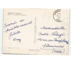AUBREVILLE: vue générale vue aérienne 10x15 - très bon état