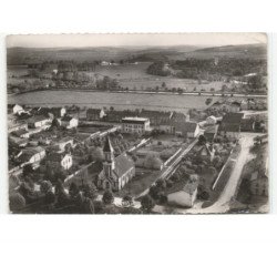 BRAS-sur-MEUSE: vue générale, en arrière plan, le canal et la meuse vue aérienne 10x15 - très bon état