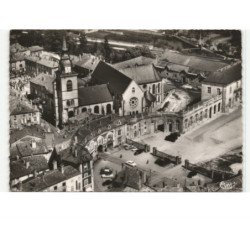 COMMERCY: place de fer à cheval vue aérienne 10x15 - très bon état