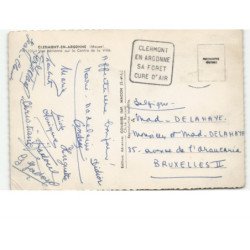 CLERMONT-en-ARGONNE: sur le centre de la ville vue aérienne 10x15 - état