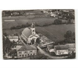 DEMANGE-aux-EAUX: l'église vue aérienne 10x15 - très bon état