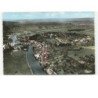 DUN-sur-MEUSE: vue panoramique, le cours de la meuse vue aérienne 10x15 - très bon état