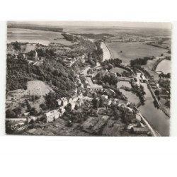 DUN-sur-MEUSE: le canal et la ville vue aérienne 10x15 - très bon état