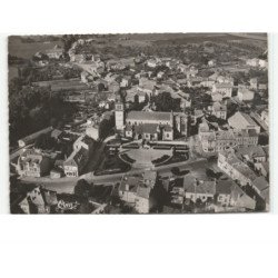 ETAIN: l'église le monument et les jardins vue aérienne 10x15 - très bon état
