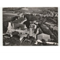 HATTONCHATEL: château imaginé par l'architecte M. Jacquelin pour miss bell skinner vue aérienne 10x15 - très bon état