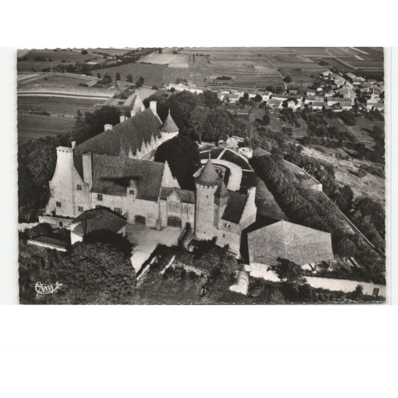 HATTONCHATEL: château imaginé par l'architecte M. Jacquelin pour miss bell skinner vue aérienne 10x15 - très bon état