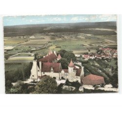 HATTONCHATEL: l'entrée du château, au fond hattonville vue aérienne 10x15 - très bon état