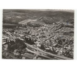 LIGNY-en-BARROIS: la gare et vue générale vue aérienne 10x15 - très bon état