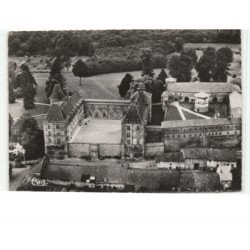 LOUPPY-sur-LOISON: château rue basse et rue du moulin vue aérienne 10x15 - très bon état