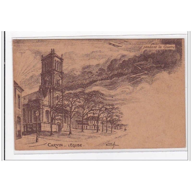 CARVIN : l'eglise (aviation) - tres bon etat