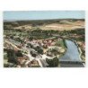 SAINT-MIHIEL: vue générale quartier de la gare et la meuse vue aérienne 10x15 - très bon état