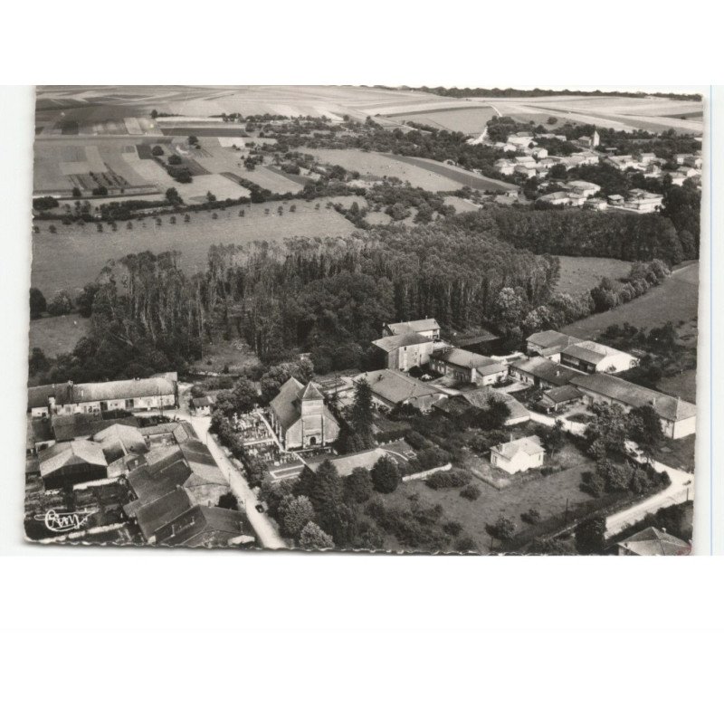 NUBECOURT: vue générale, en arrière plan, bulainville vue aérienne 10x15 - état