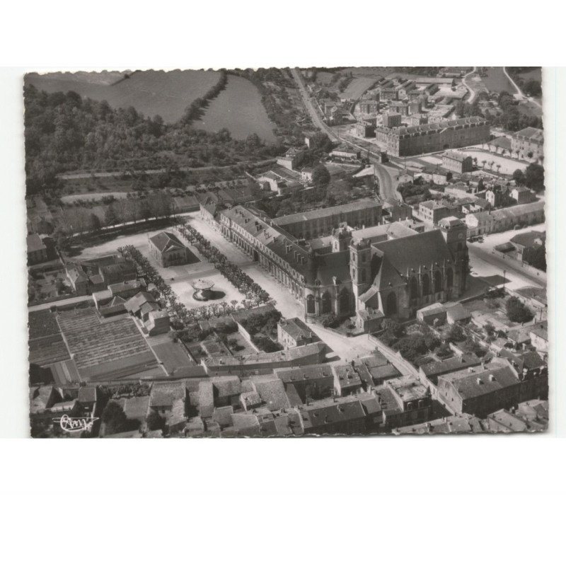 SAINT-MIHIEL: quartier de l'église saint-michel vue aérienne 10x15 - très bon état