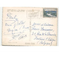 STENAY: place de l'hôtel de ville vue aérienne 10x15 - état