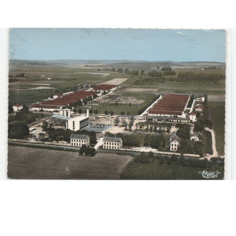 STENAY: le C.E.S. route de verdun vue aérienne 10x15 - très bon état