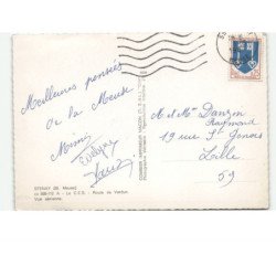 STENAY: le C.E.S. route de verdun vue aérienne 10x15 - très bon état