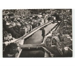VERDUN: la meuse et les quais vue aérienne 10x15 - très bon état