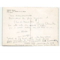 VERDUN: la meuse et les quais vue aérienne 10x15 - très bon état