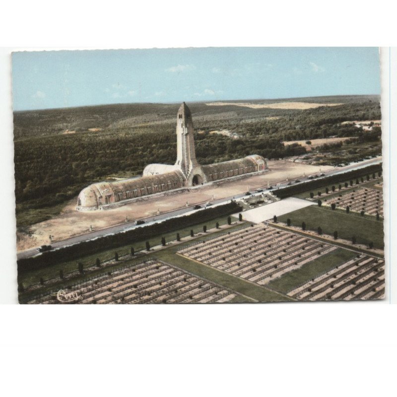 VERDUN: ossuaire de douaumont vue aérienne 10x15 - très bon état