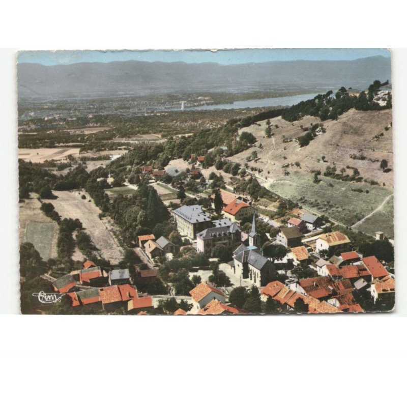 MONNETIER: vue générale, au fond, genève vue aérienne 10x15 - très bon état