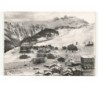 MORIOND-L'ENSOLEILLEE: vue générale, vallée de courchevel vue aérienne 10x15 - très bon état