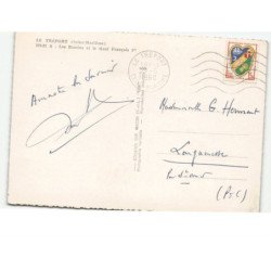 LE TREPORT: les bassins et le quai françois 1er vue aérienne 10x15 - très bon état