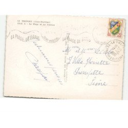 LE TREPORT: la plage et les falaises 10x15 - état