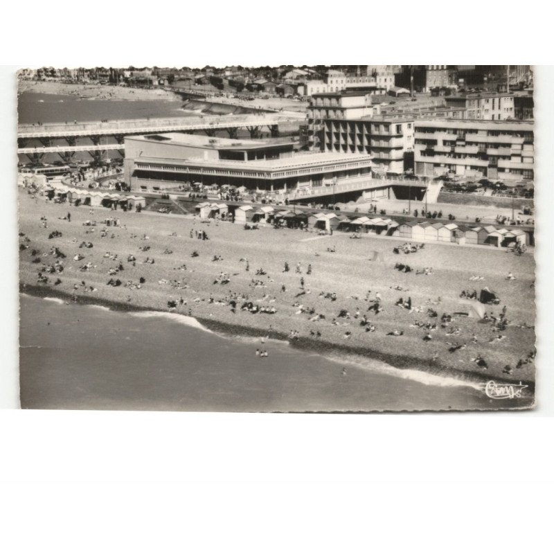 LE TREPORT: la plage et le casino vue aérienne 10x15 - état