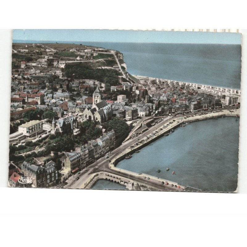 LE TREPORT: vue panoramique vue aérienne 10x15 - très bon état