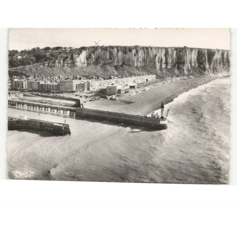 LE TREPORT: vue générale vue aérienne 10x15 - très bon état
