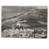 VARENGEVILLE-sur-MER: l'église sur la falaise face à la mer vue aérienne 10x15 - très bon état
