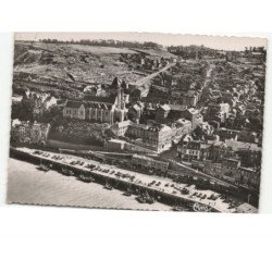 LE TREPORT: l'église et les quais vue aérienne 10x15 - très bon état