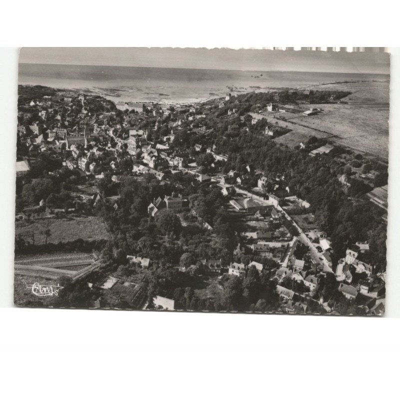 VEULES-les-ROSES: vue générale vue aérienne 10x15 - très bon état