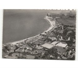 VEULETTES: plage vue aérienne 10x15 - très bon état