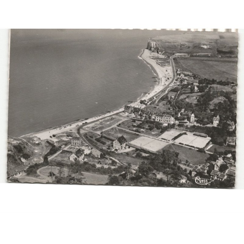 VEULETTES: plage vue aérienne 10x15 - très bon état