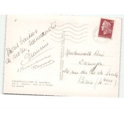VARENGEVILLE-sur-MER: hôtel de la terrasse vue aérienne 10x15 - très bon état