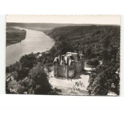 VILLEQUIER: le château de la guerche et la vallée de la seine vue aérienne 10x15 - très bon état