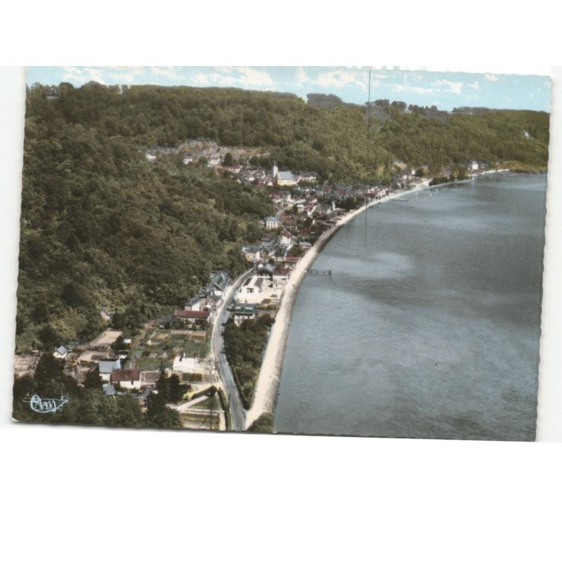 VILLEQUIER: vue générale, boucle de la seine vue aérienne 10x15 - très bon état