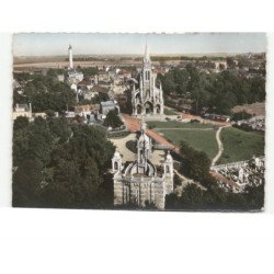 BONSECOURS: la basilique notre-dame et le monument de jeanne d'arc vue aérienne 10x15 - très bon état