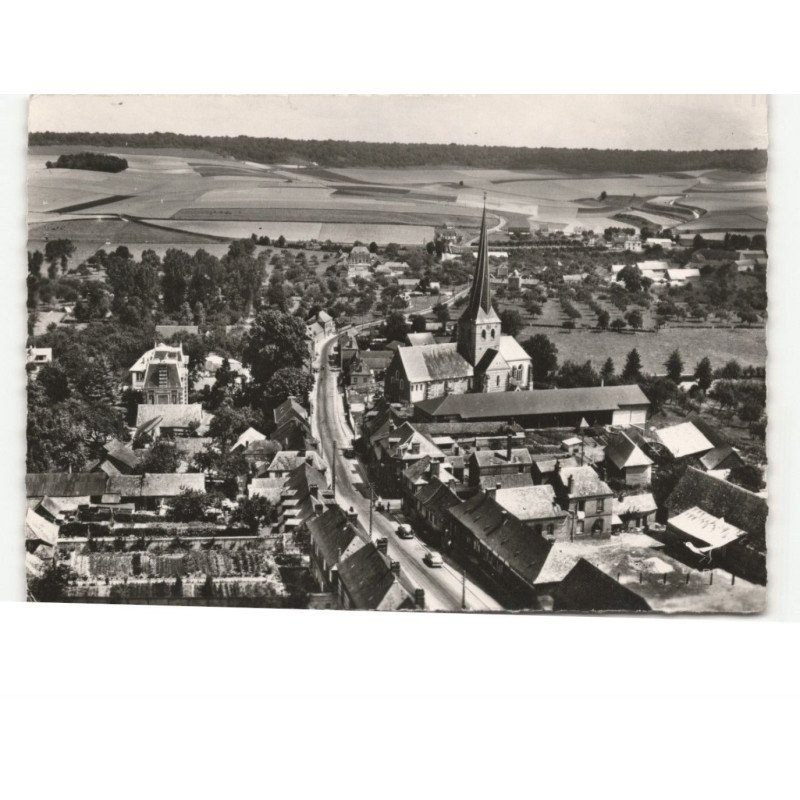 BURES-en-BRAY: vue générale vue aérienne 10x15 - très bon état