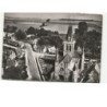 BOURG-DUN: l'église M.H. XIVe XVe XVIe siècle et route de dieppe vue aérienne 10x15 - état