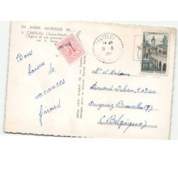 CANTELEU: l'église et vue panoramique sur la seine vue aérienne 10x15 - état