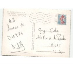 DIEPPE: vue générale de la plage vue aérienne 10x15 - très bon état