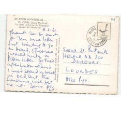 DIEPPE: la jetée, l'entrée du paquebot venant de newhaven vue aérienne 10x15 - état